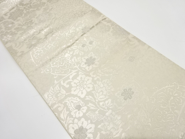 JAPANESE FUKURO OBI / WOVEN FLORAL SARASA